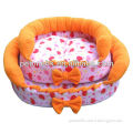 Oval Bowknot sofa shaped dog bed